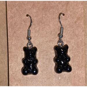 ☀️3/$12☀️ Black Gummy Bear Earrings